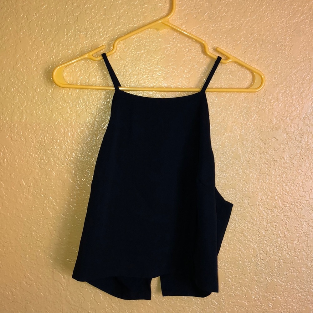 Black crop top